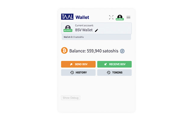 TAAL Wallet from Chrome web store to be run with OffiDocs Chromium online TAAL Wallet from Chrome web store to be run with OffiDocs Chromium online