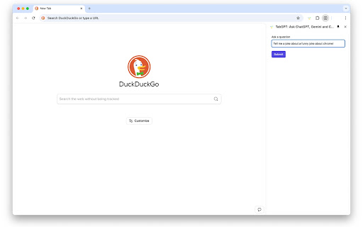 TabGPT: Ask ChatGPT, Gemini and Claude at the same time with one click from Chrome web store to be run with OffiDocs Chromium online TabGPT: Ask ChatGPT, Gemini and Claude at the same time with one click from Chrome web store to be run with OffiDocs Chromium online
