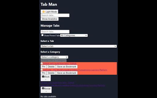 TabMan from Chrome web store to be run with OffiDocs Chromium online TabMan from Chrome web store to be run with OffiDocs Chromium online