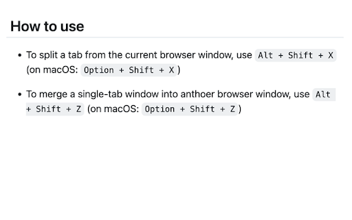 Tab Merger Splitter from Chrome web store to be run with OffiDocs Chromium online Tab Merger Splitter from Chrome web store to be run with OffiDocs Chromium online