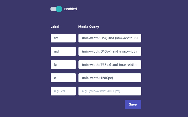 Tailwind CSS Media Query Inspector from Chrome web store to be run with OffiDocs Chromium online Tailwind CSS Media Query Inspector from Chrome web store to be run with OffiDocs Chromium online