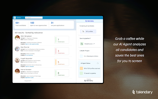 Talendary from Chrome web store to be run with OffiDocs Chromium online Talendary from Chrome web store to be run with OffiDocs Chromium online