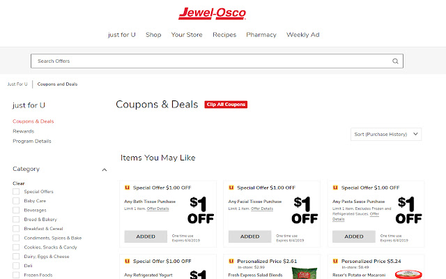 Tap Tap Coupons Just For U Jewel Osco from Chrome web store to be run with OffiDocs Chromium online Tap Tap Coupons Just For U Jewel Osco from Chrome web store to be run with OffiDocs Chromium online