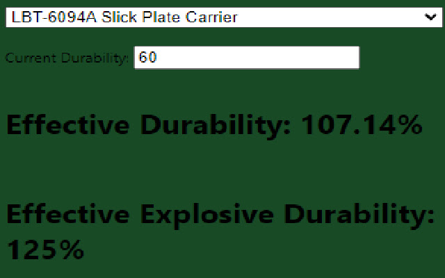 Tarkov Armor Calculator from Chrome web store to be run with OffiDocs Chromium online Tarkov Armor Calculator from Chrome web store to be run with OffiDocs Chromium online