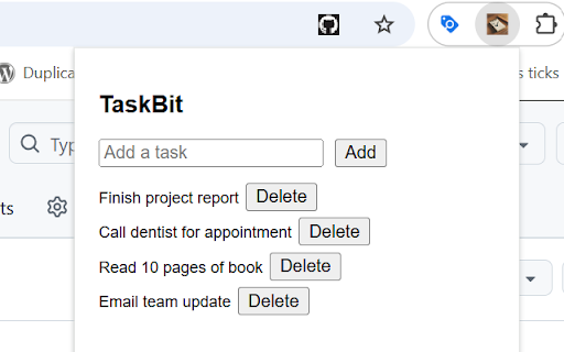 TaskBit from Chrome web store to be run with OffiDocs Chromium online TaskBit from Chrome web store to be run with OffiDocs Chromium online