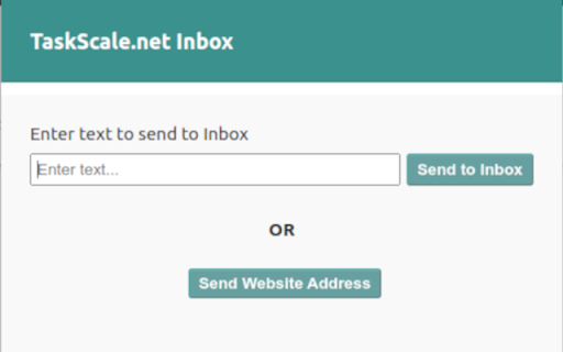 TaskScale.net Inbox Helper from Chrome web store to be run with OffiDocs Chromium online TaskScale.net Inbox Helper from Chrome web store to be run with OffiDocs Chromium online