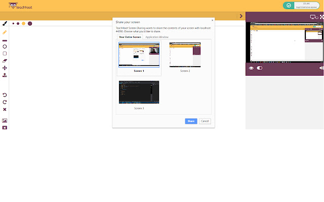 TeachHoot Screen Sharing from Chrome web store to be run with OffiDocs Chromium online TeachHoot Screen Sharing from Chrome web store to be run with OffiDocs Chromium online