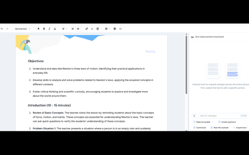 Teachy extension from Chrome web store to be run with OffiDocs Chromium online Teachy extension from Chrome web store to be run with OffiDocs Chromium online