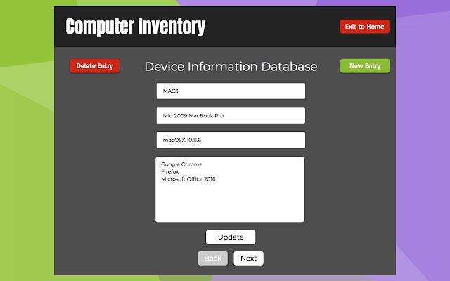 Team Computer Inventory from Chrome web store to be run with OffiDocs Chromium online Team Computer Inventory from Chrome web store to be run with OffiDocs Chromium online