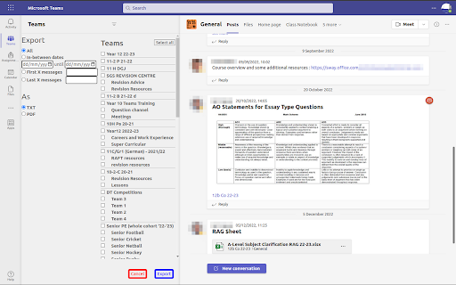 Teams chat downloader from Chrome web store to be run with OffiDocs Chromium online Teams chat downloader from Chrome web store to be run with OffiDocs Chromium online
