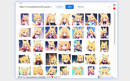 Telegram Stickers Viewer from Chrome web store to be run with OffiDocs Chromium online Telegram Stickers Viewer from Chrome web store to be run with OffiDocs Chromium online