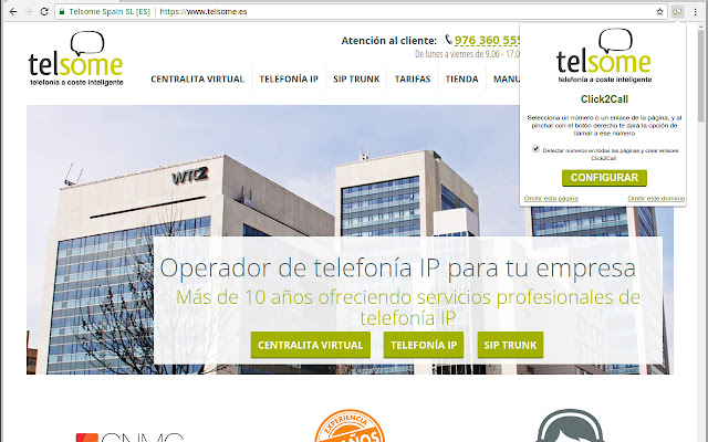 Telsome Click2Call from Chrome web store to be run with OffiDocs Chromium online Telsome Click2Call from Chrome web store to be run with OffiDocs Chromium online