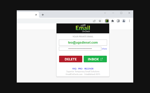Temporary Email EmailOnDeck from Chrome web store to be run with OffiDocs Chromium online Temporary Email EmailOnDeck from Chrome web store to be run with OffiDocs Chromium online