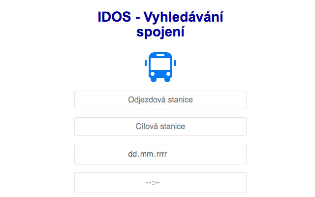 Testovací aplikace k bakalářské práci IDOS from Chrome web store to be run with OffiDocs Chromium online Testovací aplikace k bakalářské práci IDOS from Chrome web store to be run with OffiDocs Chromium online