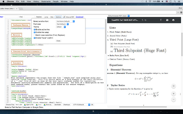 TeX, LaTex Viewer and Editor from Chrome web store to be run with OffiDocs Chromium online TeX, LaTex Viewer and Editor from Chrome web store to be run with OffiDocs Chromium online
