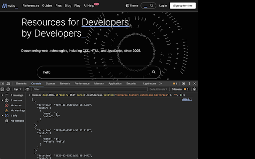 textarea history from Chrome web store to be run with OffiDocs Chromium online textarea history from Chrome web store to be run with OffiDocs Chromium online