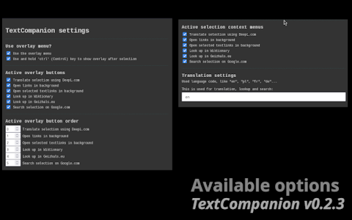 TextCompanion from Chrome web store to be run with OffiDocs Chromium online TextCompanion from Chrome web store to be run with OffiDocs Chromium online