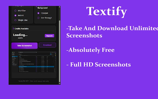 Textify: Select Copy Text From Videos from Chrome web store to be run with OffiDocs Chromium online Textify: Select Copy Text From Videos from Chrome web store to be run with OffiDocs Chromium online