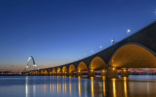 The foot of the bridge glows brightly from Chrome web store to be run with OffiDocs Chromium online The foot of the bridge glows brightly from Chrome web store to be run with OffiDocs Chromium online