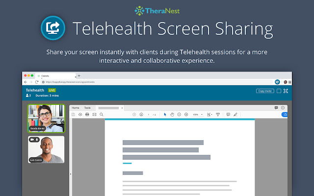 TheraNest Screen Sharing from Chrome web store to be run with OffiDocs Chromium online TheraNest Screen Sharing from Chrome web store to be run with OffiDocs Chromium online