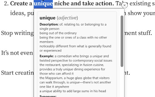 Thesaurus Pro from Chrome web store to be run with OffiDocs Chromium online Thesaurus Pro from Chrome web store to be run with OffiDocs Chromium online