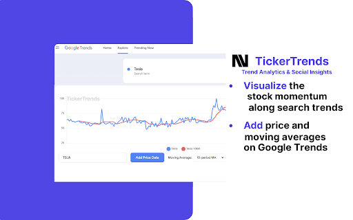 TickerTrends Trend Analytics Social Insights from Chrome web store to be run with OffiDocs Chromium online TickerTrends Trend Analytics Social Insights from Chrome web store to be run with OffiDocs Chromium online
