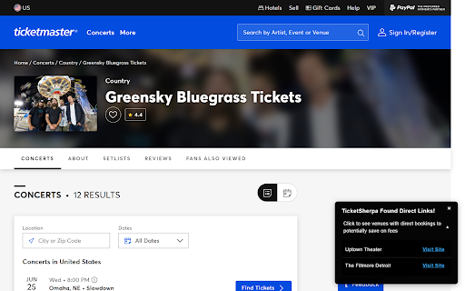 TicketSherpa from Chrome web store to be run with OffiDocs Chromium online TicketSherpa from Chrome web store to be run with OffiDocs Chromium online