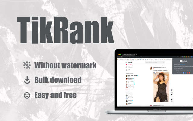 Tikrank Video Downloader without watermark from Chrome web store to be run with OffiDocs Chromium online Tikrank Video Downloader without watermark from Chrome web store to be run with OffiDocs Chromium online