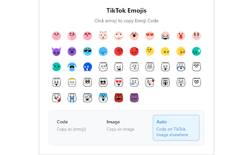 TikTok Emojis Helper from Chrome web store to be run with OffiDocs Chromium online TikTok Emojis Helper from Chrome web store to be run with OffiDocs Chromium online