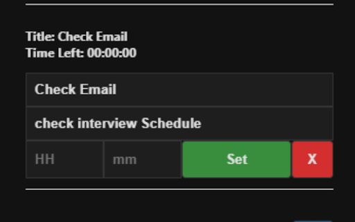 Timer Alarm from Chrome web store to be run with OffiDocs Chromium online Timer Alarm from Chrome web store to be run with OffiDocs Chromium online