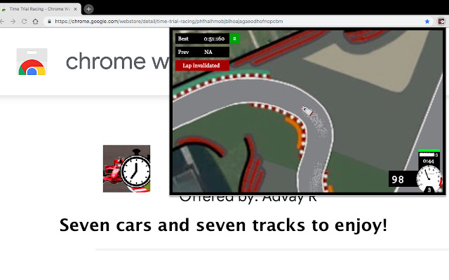 Time Trial Racing from Chrome web store to be run with OffiDocs Chromium online Time Trial Racing from Chrome web store to be run with OffiDocs Chromium online
