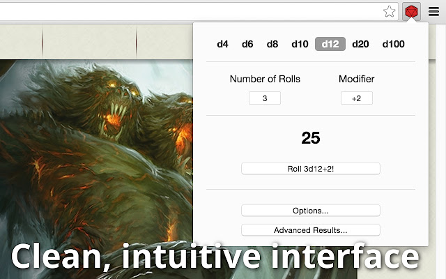 Tiny D20 from Chrome web store to be run with OffiDocs Chromium online Tiny D20 from Chrome web store to be run with OffiDocs Chromium online
