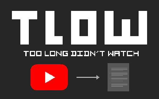 TLDW Too Long Didnt Watch from Chrome web store to be run with OffiDocs Chromium online TLDW Too Long Didnt Watch from Chrome web store to be run with OffiDocs Chromium online