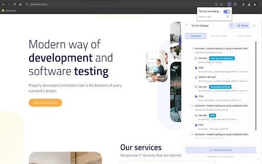 Tomtit recording BETA from Chrome web store to be run with OffiDocs Chromium online Tomtit recording BETA from Chrome web store to be run with OffiDocs Chromium online