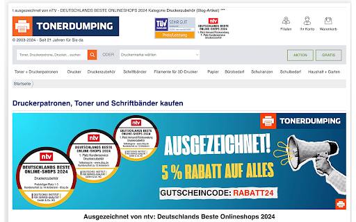 Toner Dumping Suche from Chrome web store to be run with OffiDocs Chromium online Toner Dumping Suche from Chrome web store to be run with OffiDocs Chromium online