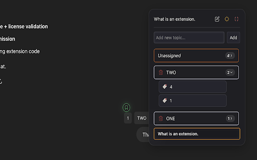 Topic Manager from Chrome web store to be run with OffiDocs Chromium online Topic Manager from Chrome web store to be run with OffiDocs Chromium online