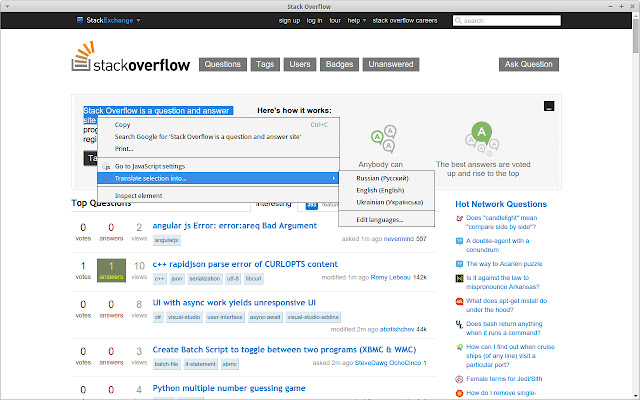 Translate Selected Text 2 from Chrome web store to be run with OffiDocs Chromium online Translate Selected Text 2 from Chrome web store to be run with OffiDocs Chromium online