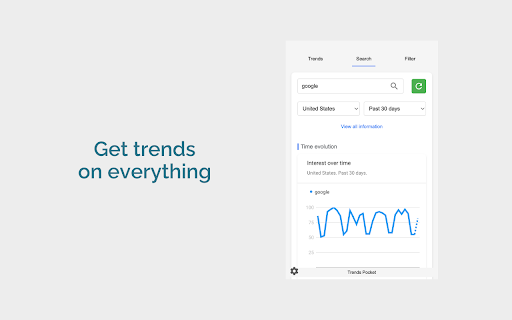 Trends Pocket Analyze Google Trends in real time from Chrome web store to be run with OffiDocs Chromium online Trends Pocket Analyze Google Trends in real time from Chrome web store to be run with OffiDocs Chromium online