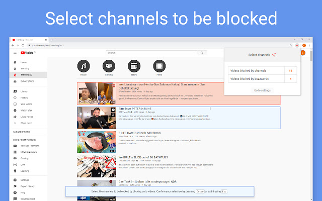 Trends v2 for YouTube™ from Chrome web store to be run with OffiDocs Chromium online Trends v2 for YouTube™ from Chrome web store to be run with OffiDocs Chromium online