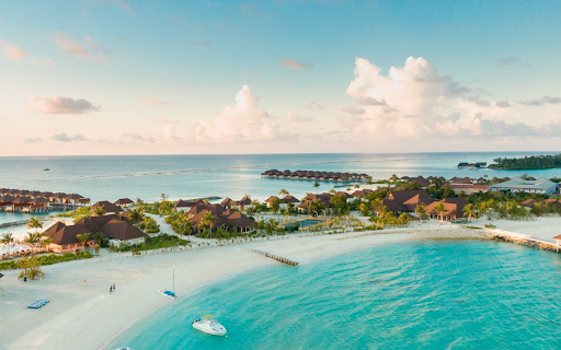 Tropical paradise: Luxury resort on turquoise water from Chrome web store to be run with OffiDocs Chromium online Tropical paradise: Luxury resort on turquoise water from Chrome web store to be run with OffiDocs Chromium online