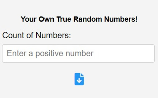 TruRand from Chrome web store to be run with OffiDocs Chromium online TruRand from Chrome web store to be run with OffiDocs Chromium online