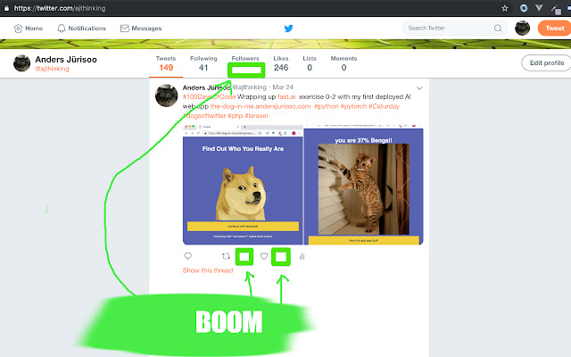 Twitter Dopamine from Chrome web store to be run with OffiDocs Chromium online Twitter Dopamine from Chrome web store to be run with OffiDocs Chromium online