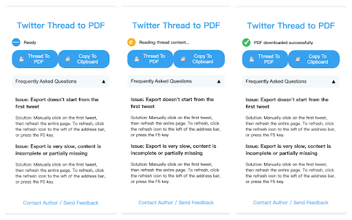 Twitter Thread Exporter from Chrome web store to be run with OffiDocs Chromium online Twitter Thread Exporter from Chrome web store to be run with OffiDocs Chromium online