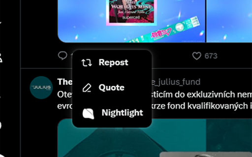 Twitter to Nightlight from Chrome web store to be run with OffiDocs Chromium online Twitter to Nightlight from Chrome web store to be run with OffiDocs Chromium online