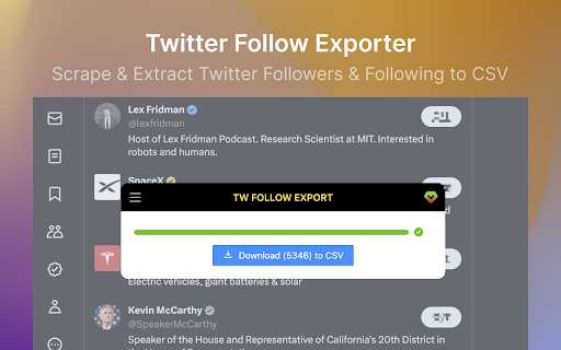 TwScraper X/Twitter Follower Scraper from Chrome web store to be run with OffiDocs Chromium online TwScraper X/Twitter Follower Scraper from Chrome web store to be run with OffiDocs Chromium online