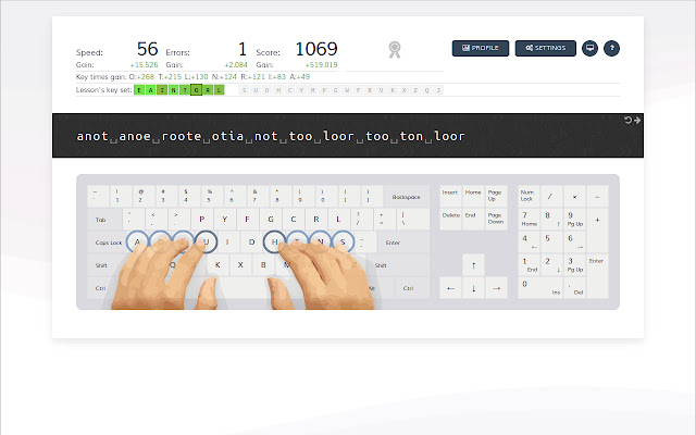 Typing Lessons from Chrome web store to be run with OffiDocs Chromium online Typing Lessons from Chrome web store to be run with OffiDocs Chromium online
