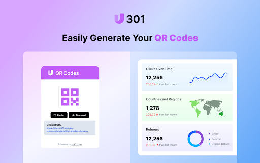 U301 URL Shortener from Chrome web store to be run with OffiDocs Chromium online U301 URL Shortener from Chrome web store to be run with OffiDocs Chromium online