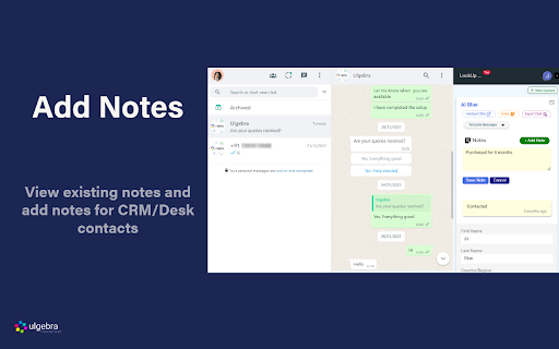 Ulgebra Lookup App for CRM/Desk from Chrome web store to be run with OffiDocs Chromium online Ulgebra Lookup App for CRM/Desk from Chrome web store to be run with OffiDocs Chromium online