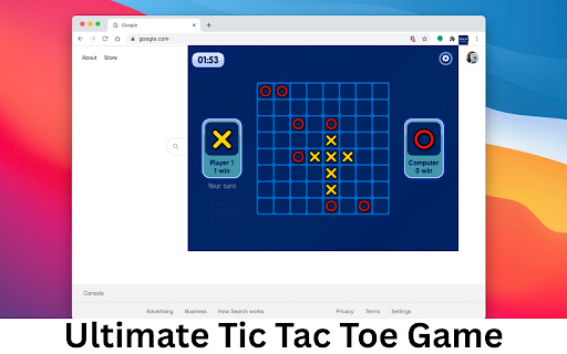 Ultimate Tic Tac Toe from Chrome web store to be run with OffiDocs Chromium online Ultimate Tic Tac Toe from Chrome web store to be run with OffiDocs Chromium online