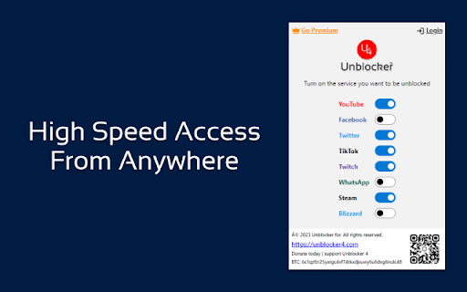 Unblocker 4, unblock your favorite websites from Chrome web store to be run with OffiDocs Chromium online Unblocker 4, unblock your favorite websites from Chrome web store to be run with OffiDocs Chromium online